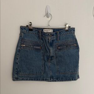 Abercrombie & Fitch Blue Denim Mini Skirt